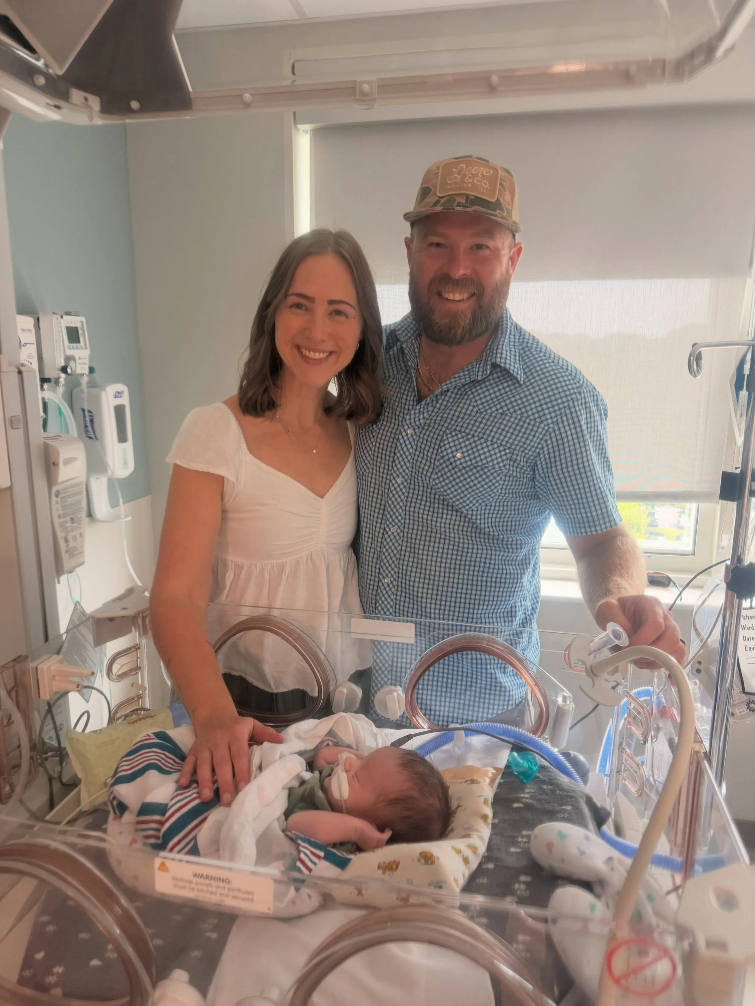 Congratulations to Tyler &amp; Megan on the adoption of sweet Cade! In his 3 months of life so far, he has quickly won over the hearts of his birth family, adoptive family, NICU team, &amp; FLS staff - we know God has big plans for this little guy. W