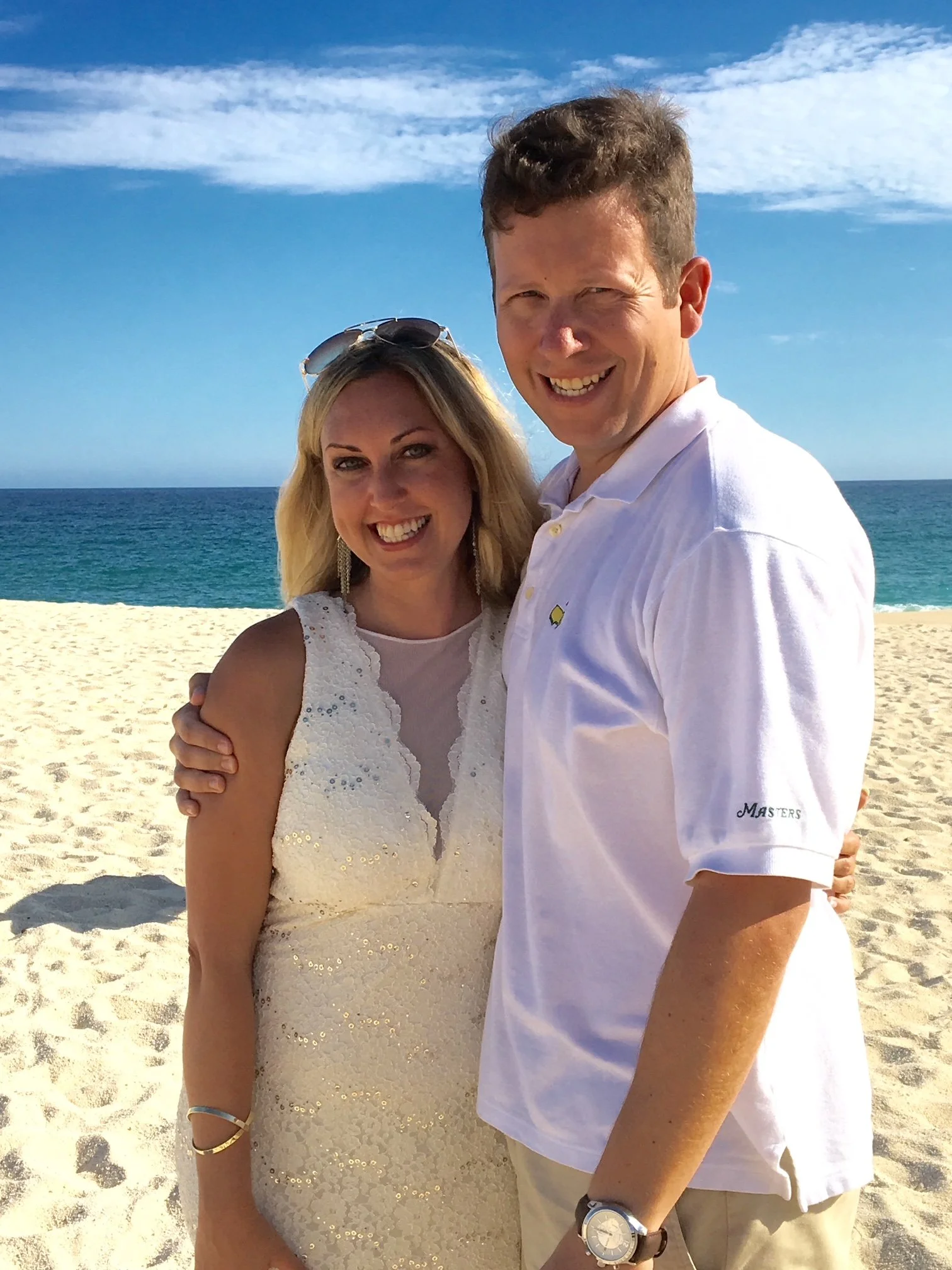Matthew and Robin on the beach