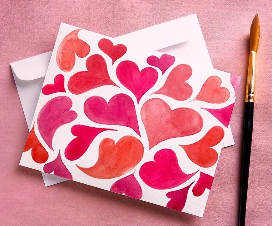 Watercolor Valentine Card Making Workshop with Lisa Anderson