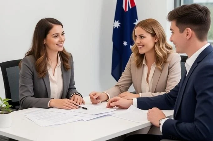 Consultation with Australian Flag