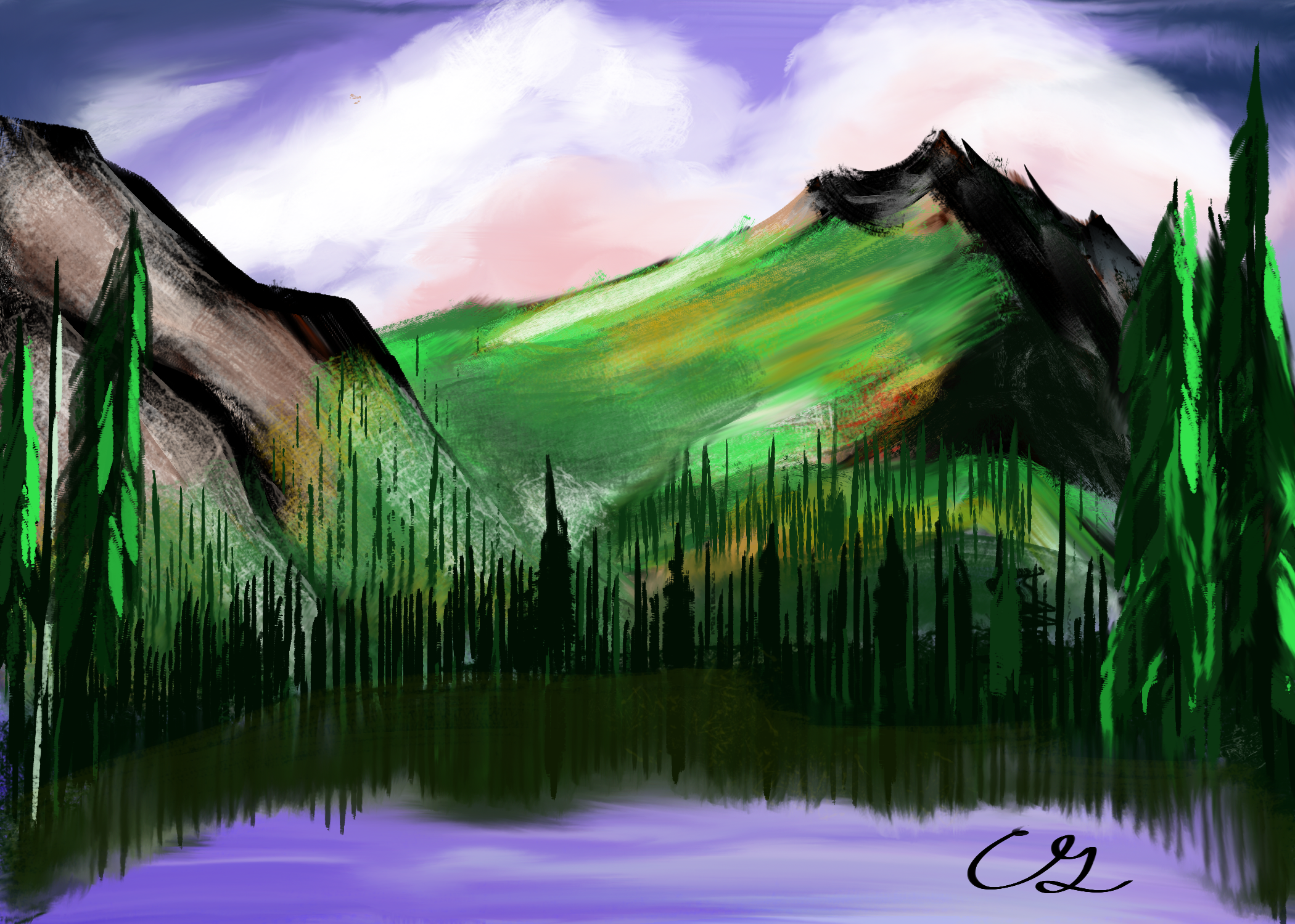 Mountain Lake | 2018 | Adobe Photoshop
