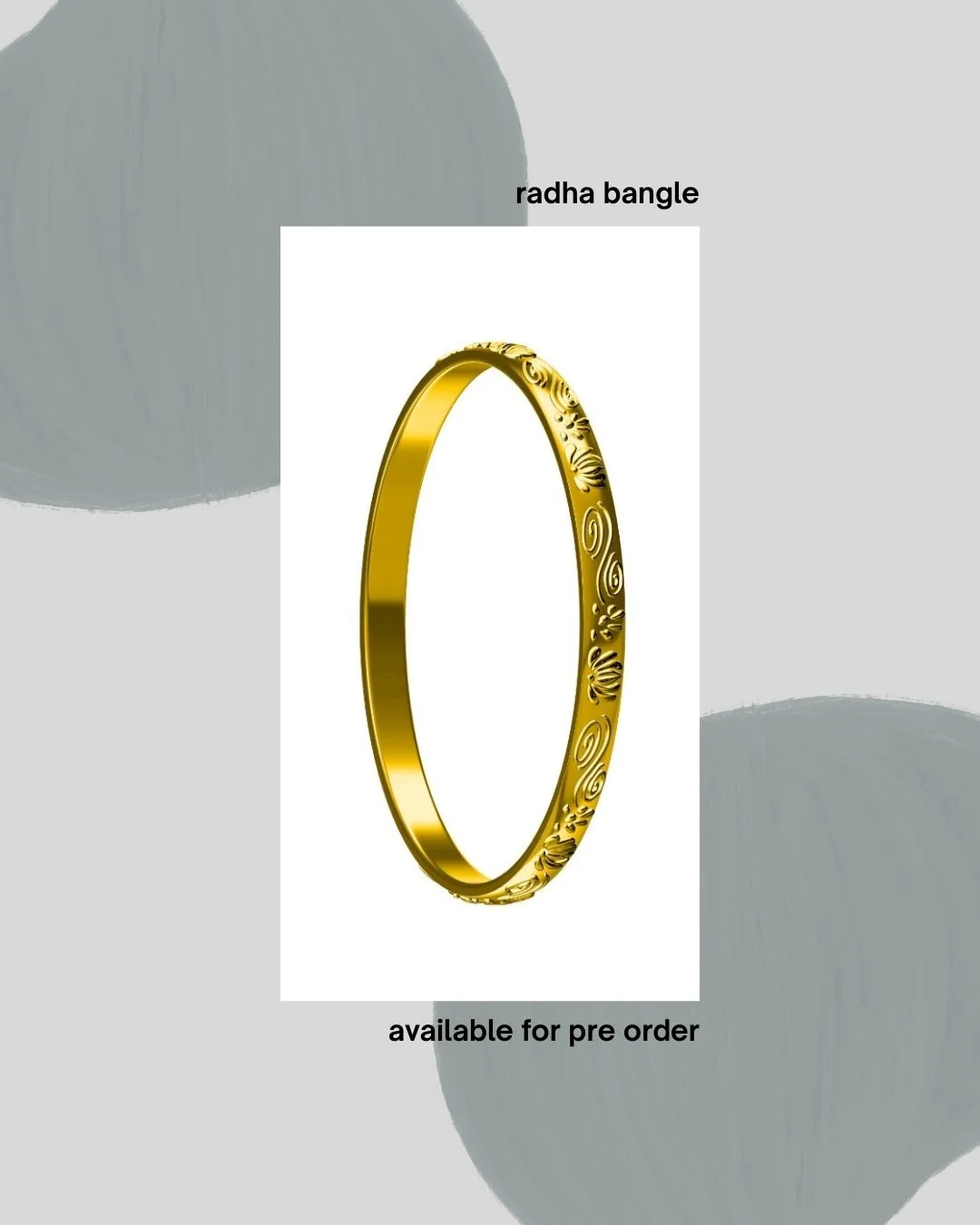 The Radha bangle and dome earrings are still available for preorder! Ships out early May. Get yours now, link in bio! 

#smallbusiness #summer #2026 #earrings #indian