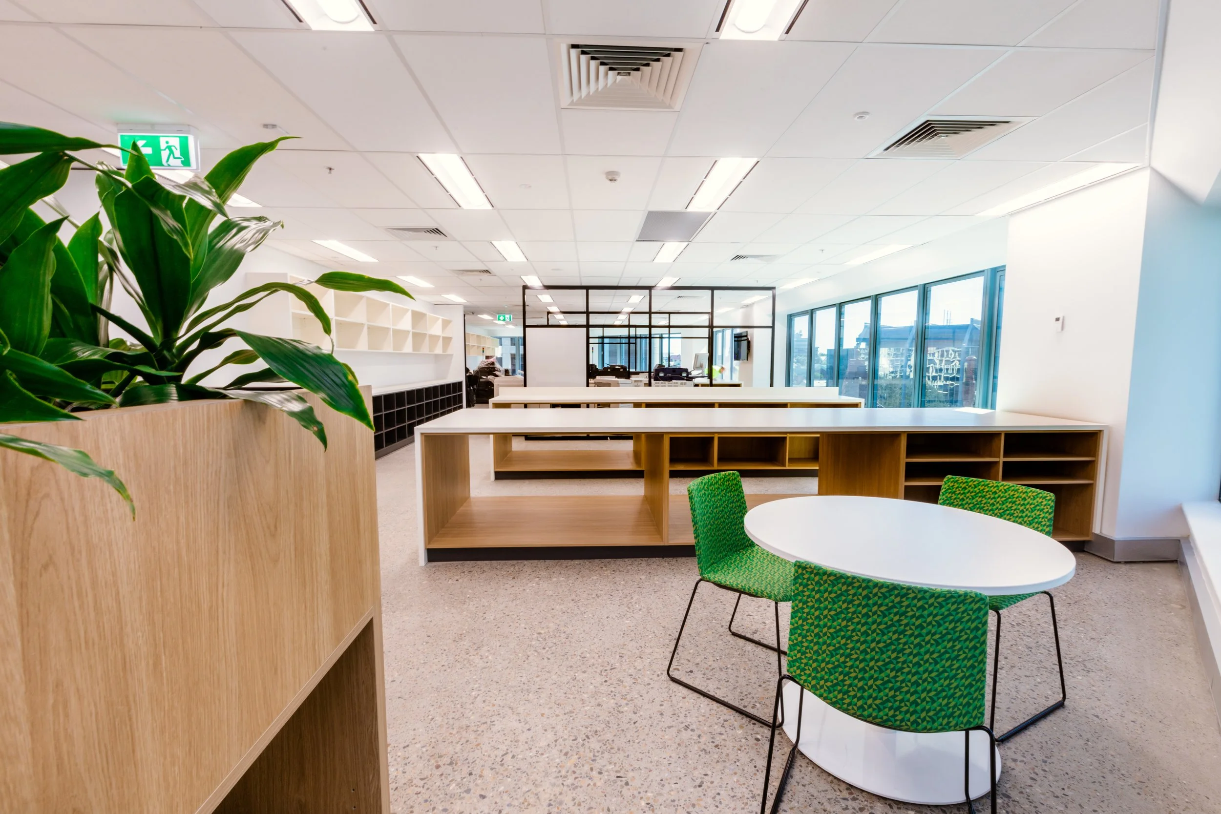 Law In Order Office Fitout | Open-Plan Workplace Design & Custom Joinery Brisbane

This Law In Order office fitout showcases a contemporary open-plan workplace designed to support collaboration, flexibility, and workplace functionality. The interior 