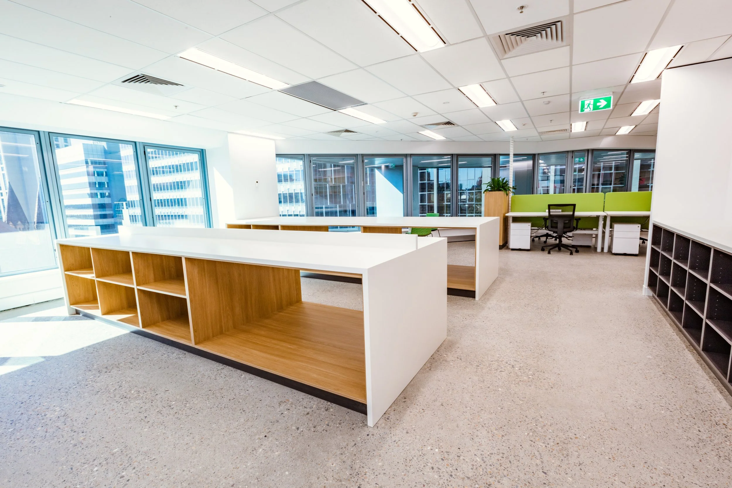  Law In Order Office Fitout | Open-Plan Workplace Design & Custom Joinery Brisbane

This Law In Order office fitout showcases a contemporary open-plan workplace featuring custom joinery, integrated storage solutions, and ergonomic workstations. Polis