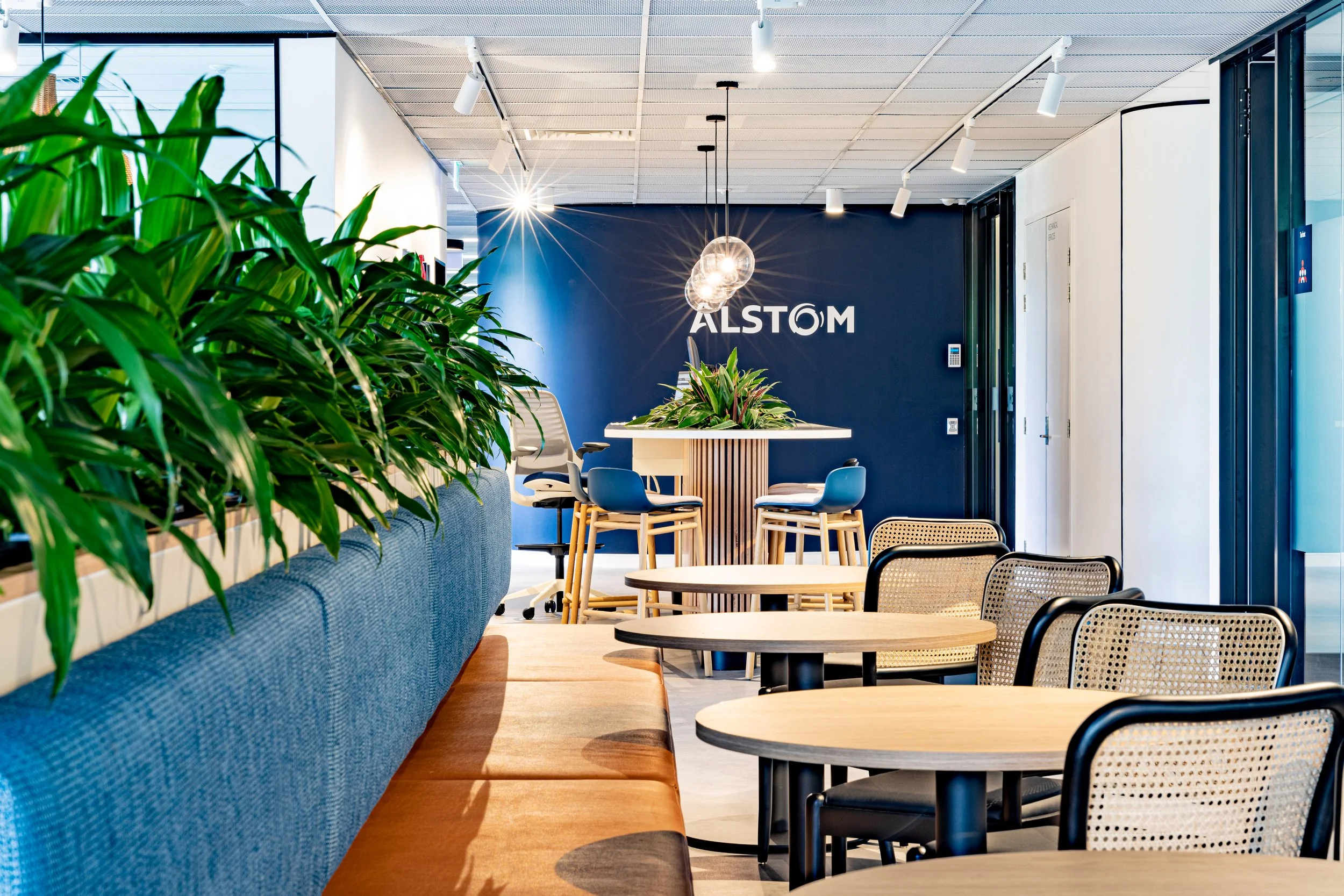 Alstom Office Fitout | Workplace Waiting Area & Breakout Space Brisbane

This Alstom office fitout features a contemporary workplace waiting area and breakout space designed to support collaboration, wellbeing, and user experience. The space incorpor