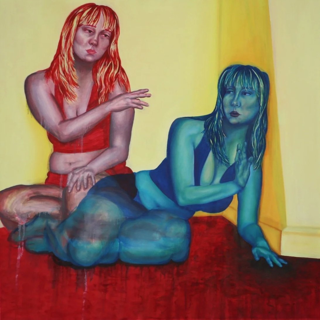 In Vein   
38” x 38”
Oil on canvas   
2022