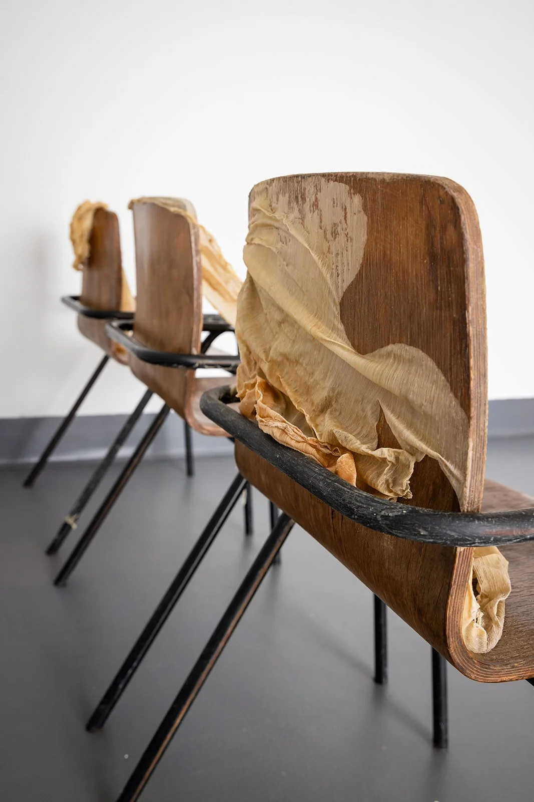 Photograph: Robyn Wood Images,
Installation View:
Chair Skin I, Chair Skin II, Chair Skin III