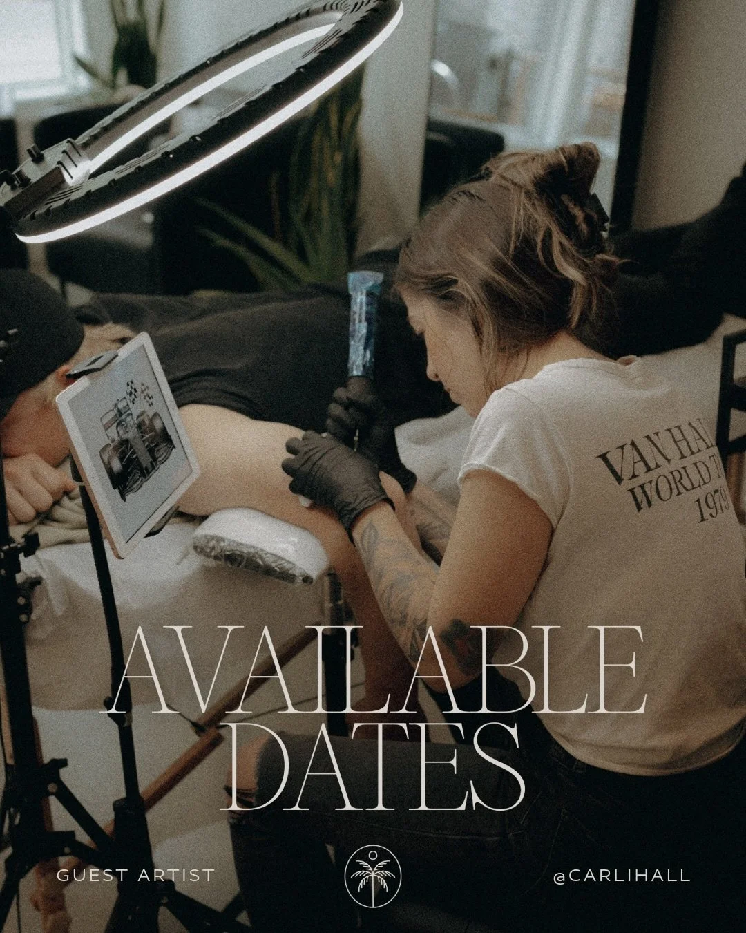 &mdash; CHILLIWACK &mdash;

UPDATE: January 15th has been BOOKED 

Monthly GUEST ARTIST @carlihall has her first round of availability posted for January! She will be guesting with us monthly to focus solely on projects including but not limited to: 