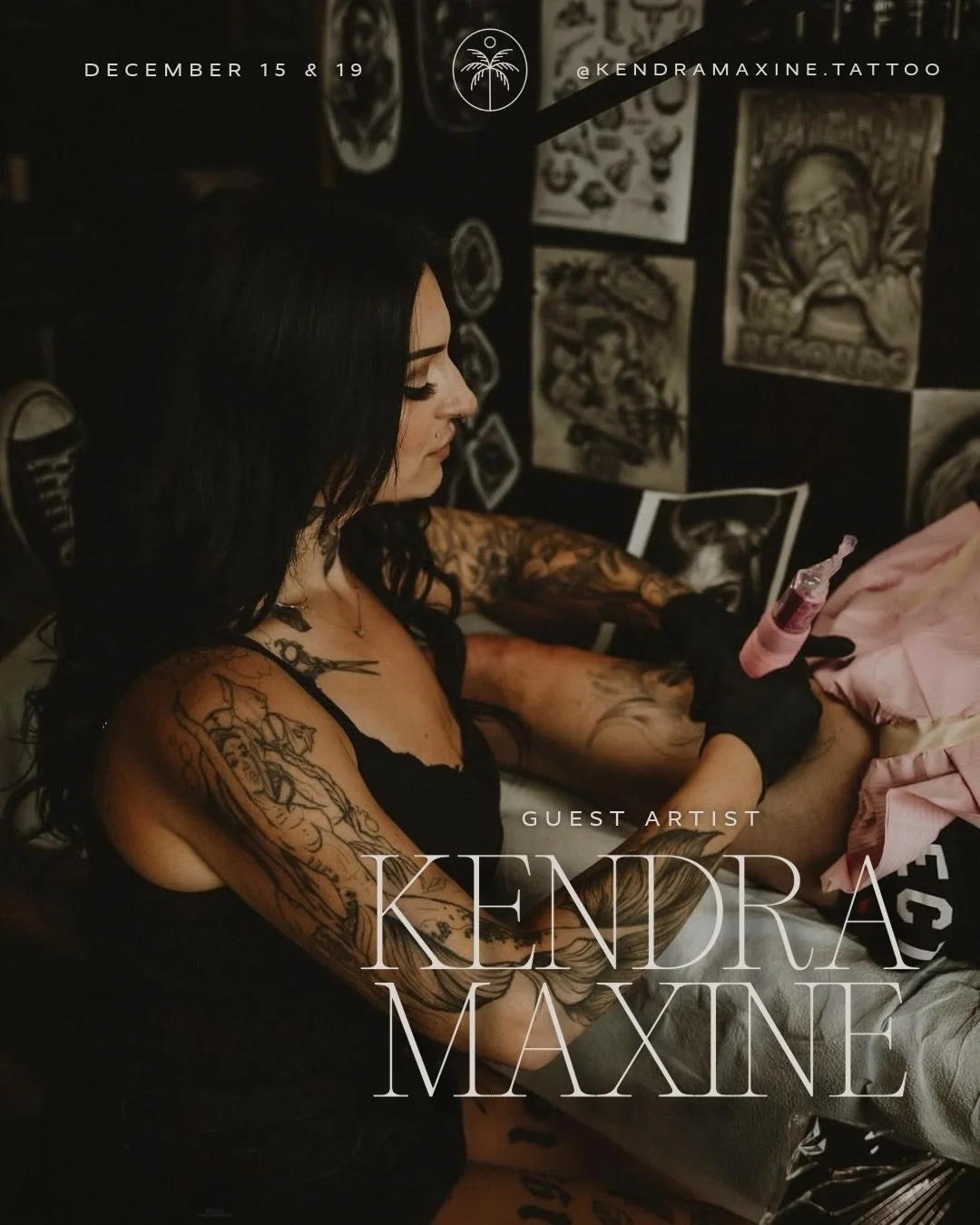 &mdash; CHILLIWACK &mdash;

GUEST ARTIST @kendramaxine.tattoo will be joining us in the studio Monday, December 15 &amp; Friday, December 19! ✨

Kendra is newer to the industry with 2 years under her belt, and has been developing her skills in Black 