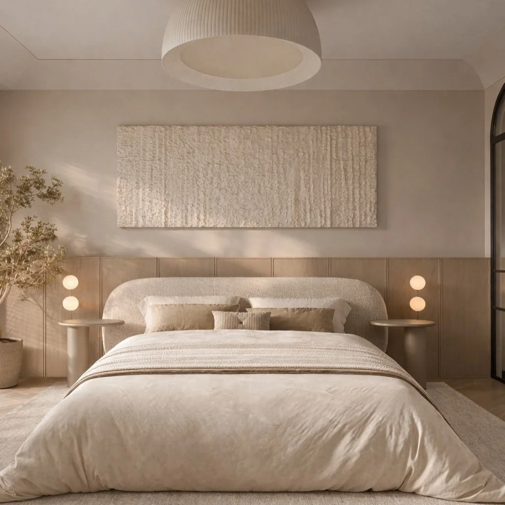 Your day ends here.
Your mornings start here.

The master suite isn&rsquo;t just a room, it&rsquo;s a home within a home made up of thoughtful details, calm textures and spaces that let you slow down.

This space should feel intentional.

#customhome