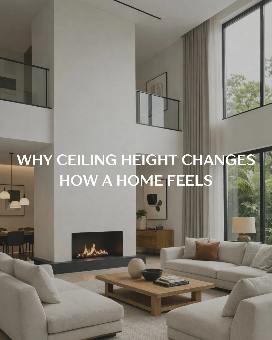 Ceiling height matters more than you think

Higher ceilings improve natural light distribution, support better air circulation, and enhance thermal comfort.

When planned correctly, they contribute to a home&rsquo;s performance, not just how it looks