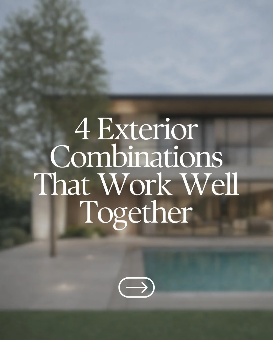 When designing a custom home, the exterior material palette plays a big role in the overall feel of the house.

Some combinations consistently work well because they balance texture, warmth and structure.

These are three combinations we often see us