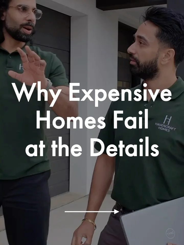 Price doesn&rsquo;t guarantee quality.

We&rsquo;ve seen very expensive homes that still feel average, and it almost always comes back to the details..

Alignment. Proportion. Consistency.

It&rsquo;s the stuff most people don&rsquo;t think about, bu