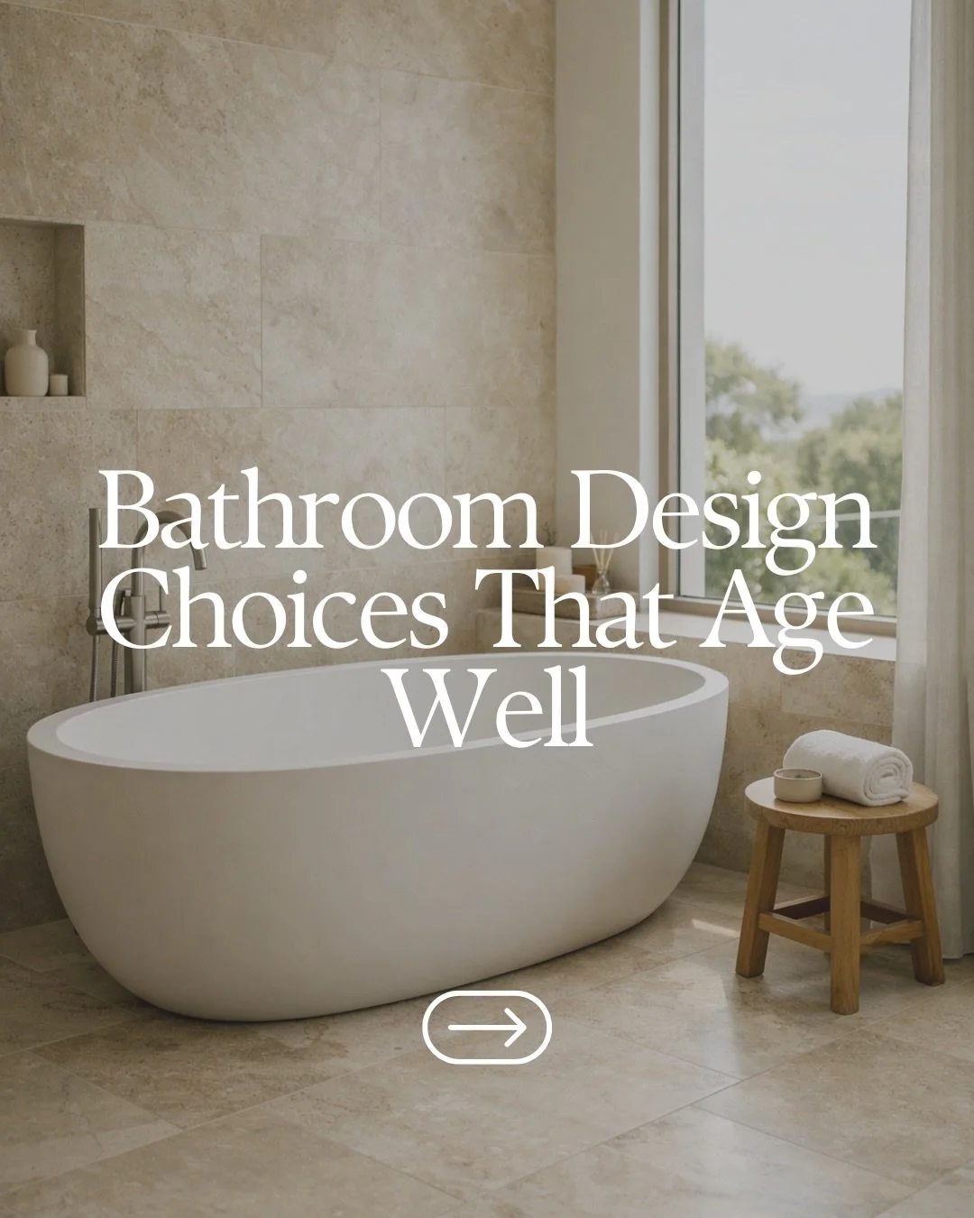 It&rsquo;s easy to get caught up in trends when designing a bathroom.

But it&rsquo;s also one of the hardest spaces to change later.
The bathrooms that age best are usually the simplest ones.. neutral materials, clean lines and good lighting.

Less 
