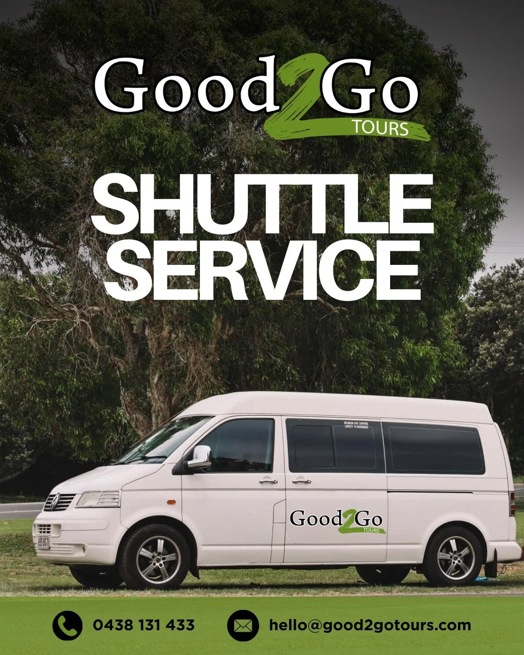 Need to get your group from A to B without the hassle? We've got you covered.

Our shuttle service fits 8-10 people comfortably, perfect for brewery crawls, wine tours, airport transfers, events, or just getting everyone to the same place at the same