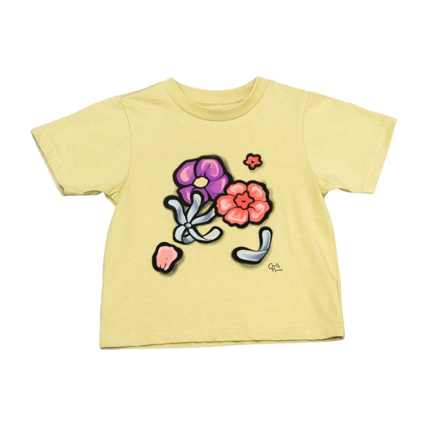 FLORAL SPRAY PAINT TEE