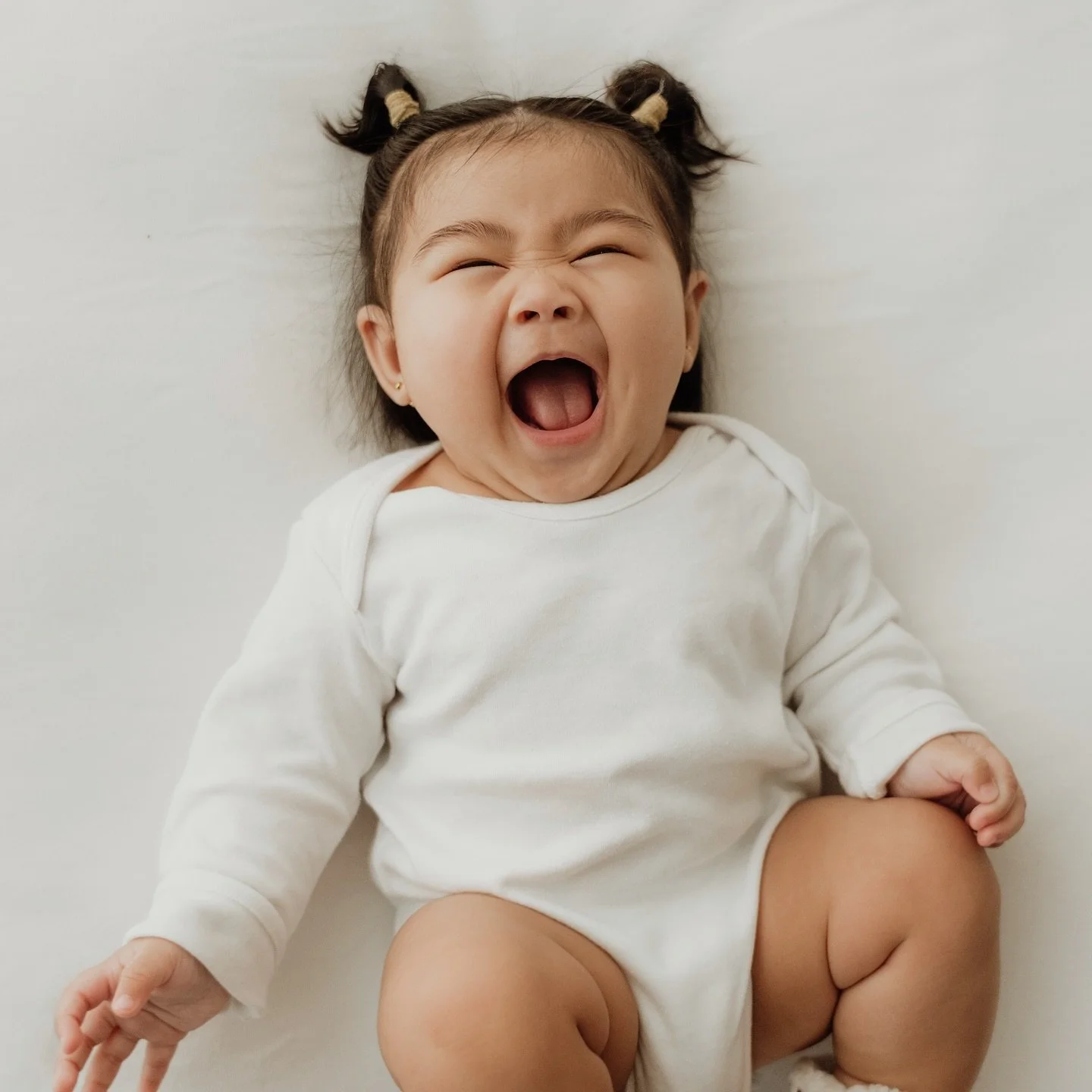 I have been shooting Sky&rsquo;s cousins for a few years so it was a pleasure to have the extended family in the studio for a session! I LOVE shooting this age. So many giggles and gorgeous chubby thighs!
