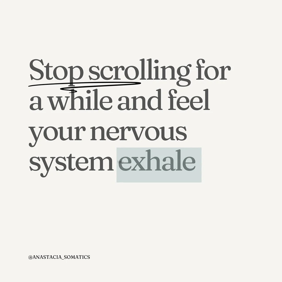 Energy follows attention &mdash; choose what nourishes you.

💌 If this landed, come slow down with me on Substack &mdash; shifting from quantity to connection, from content to community.

🔗 Link BIO

#somatichealing #nervoussystemregulation #embodi