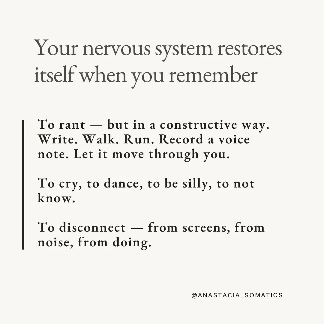 Your nervous system and wellbeing thrive when you 

We grow up learning how to please, perform, and perfect, but not how to pause.
From a young age, many of us are praised for being kind, helpful, and high-achieving&hellip; and rarely for being real.