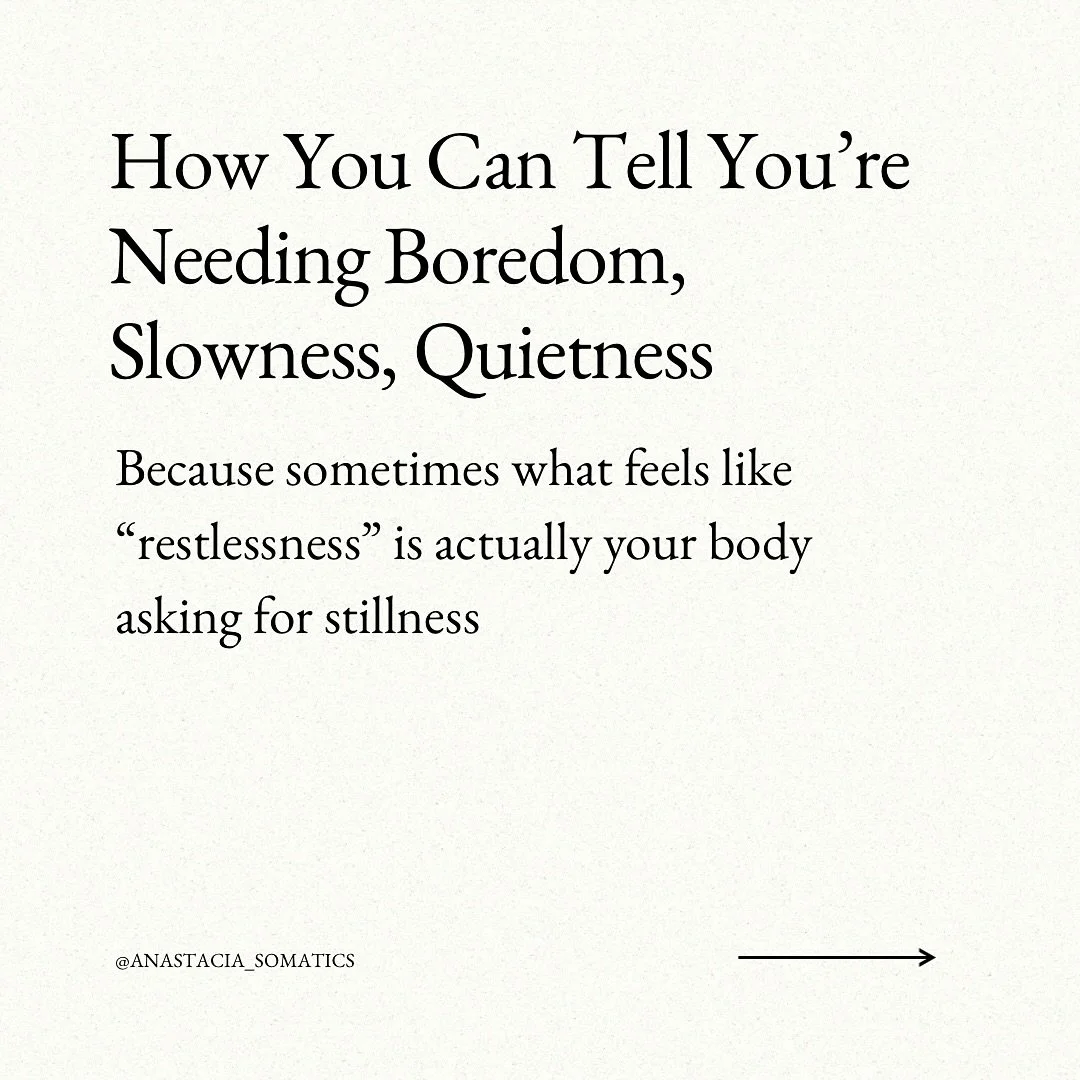 Someone asked me this question this week:
&ldquo;How do you know when your nervous system needs a pause?&rdquo;

And it made me think, we often don&rsquo;t notice until we&rsquo;re already running on empty.

So I created this post for you.

To help y