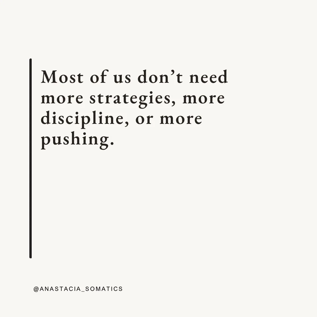 So many people are searching for a big moment,

✨ the breakthrough
✨ the catharsis
✨ the life-changing shift
✨ the &ldquo;aha&rdquo;
✨ the thing that finally fixes everything

And while those moments can be meaningful&hellip;
they&rsquo;re not where 
