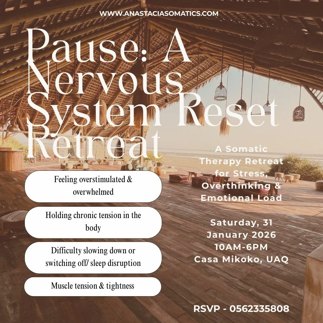A full-body exhale.
A soft landing.
A day to return to yourself.

Pause: A Nervous System Reset Retreat
Saturday, 31 January
@casamikoko.uaq 

Early Bird - Until December 18 - 480 AED | Regular 520 AED
A beautiful Christmas gift &mdash; for you or so