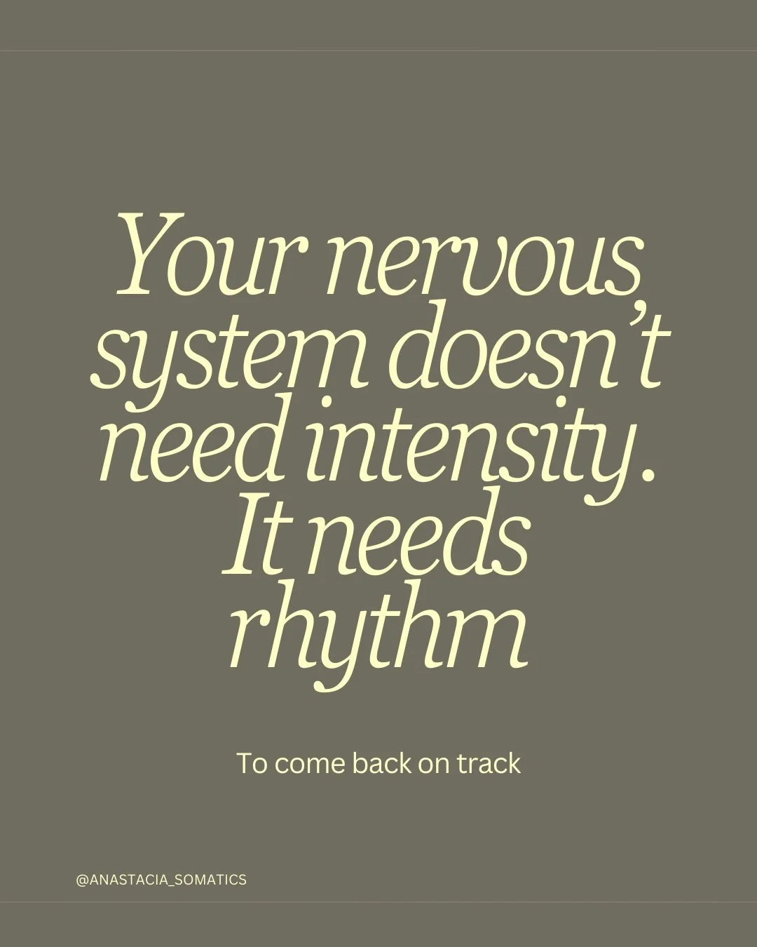 What if wellbeing didn&rsquo;t come from big resets&hellip;
but from continuity?

Your nervous system doesn&rsquo;t need intensity.
It needs rhythm.

Not perfection.
Not discipline.
But returning again and again, safely.

Same time.
Same pace.
Over t