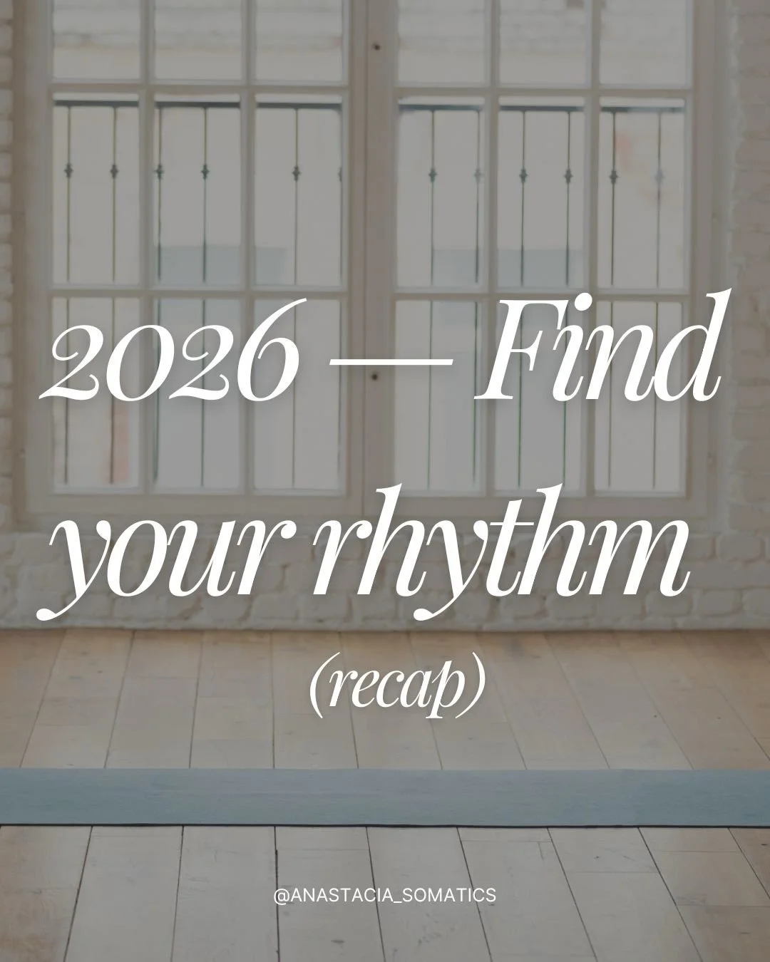 We don&rsquo;t need more motivation.
We need structures that support our nervous system.

A weekly rhythm to ground.
A bi-weekly space to integrate.
A monthly pause to drop deeper.

This is how I&rsquo;m choosing to work, and live, in 2026.

If your 
