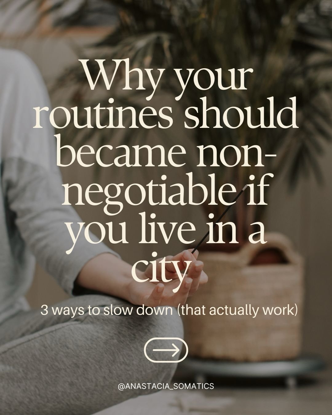 Noise. Speed. Expectations.
They pull us outward all day.

Slowing down doesn&rsquo;t mean doing less.
It means creating rhythm.

Three small ways to begin:
&ndash; Repeat instead of adding
&ndash; Protect one slow anchor daily
&ndash; Let your eveni