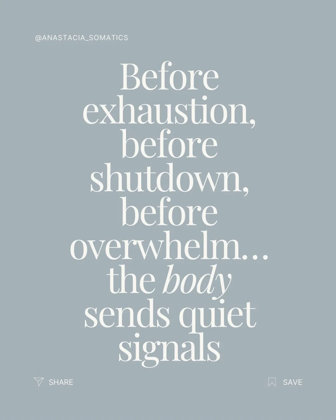 When stopping feels uncomfortable,
it&rsquo;s rarely because you&rsquo;re lazy.

It&rsquo;s usually because your nervous system learned to survive by staying in motion.

Without pause, everything feels urgent.
Everything feels like a yes.
Clarity fad