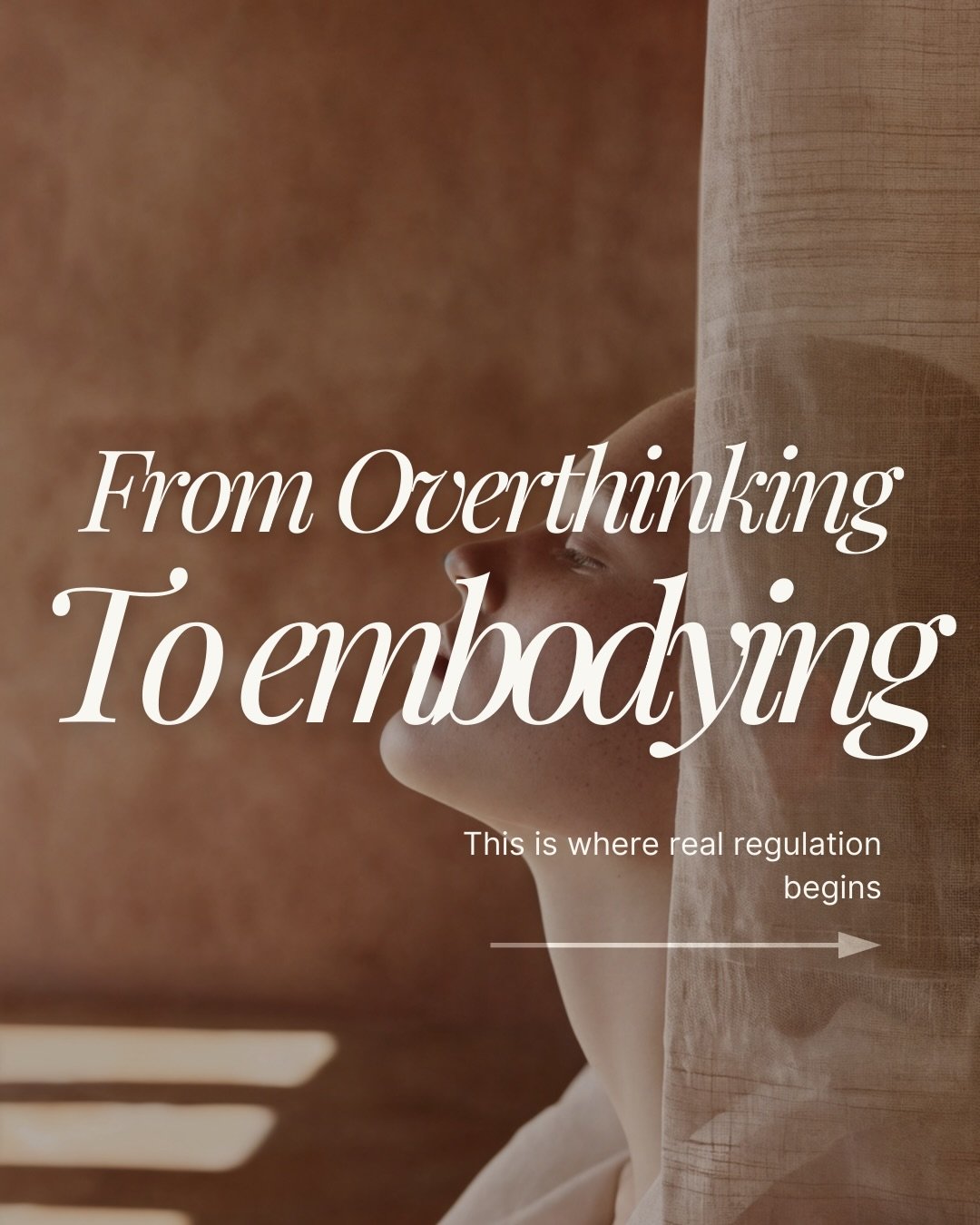 We&rsquo;ve been taught to work with emotions through the mind.

We analyse.
We explain.
We try to &ldquo;figure ourselves out&rdquo;.

But the nervous system doesn&rsquo;t regulate through thinking.
It regulates through the body.

Breath.
Movement.
