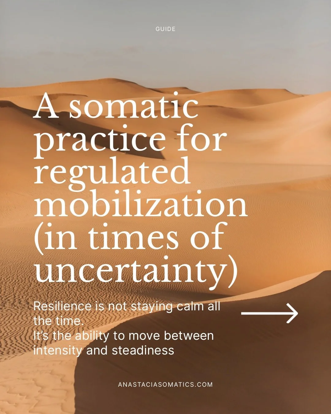 Thursday 5 March at 8PM GST I&rsquo;ll be holding a complimentary nervous system regulation session.

The focus will be downshifting high activation in the body through simple somatic practices.

When the system has been in alert mode for too long, t