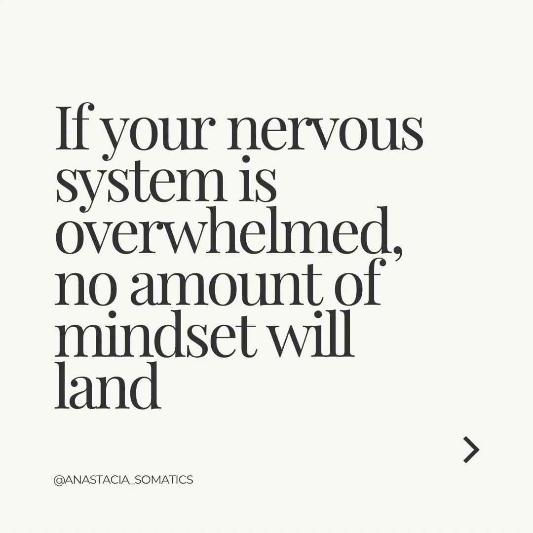 Mindset work is powerful.
But on its own, it&rsquo;s often not enough.

You can think differently&hellip;
and still feel the same.

You can decide to change&hellip;
and still go back to old patterns.

Because change doesn&rsquo;t happen only in the m