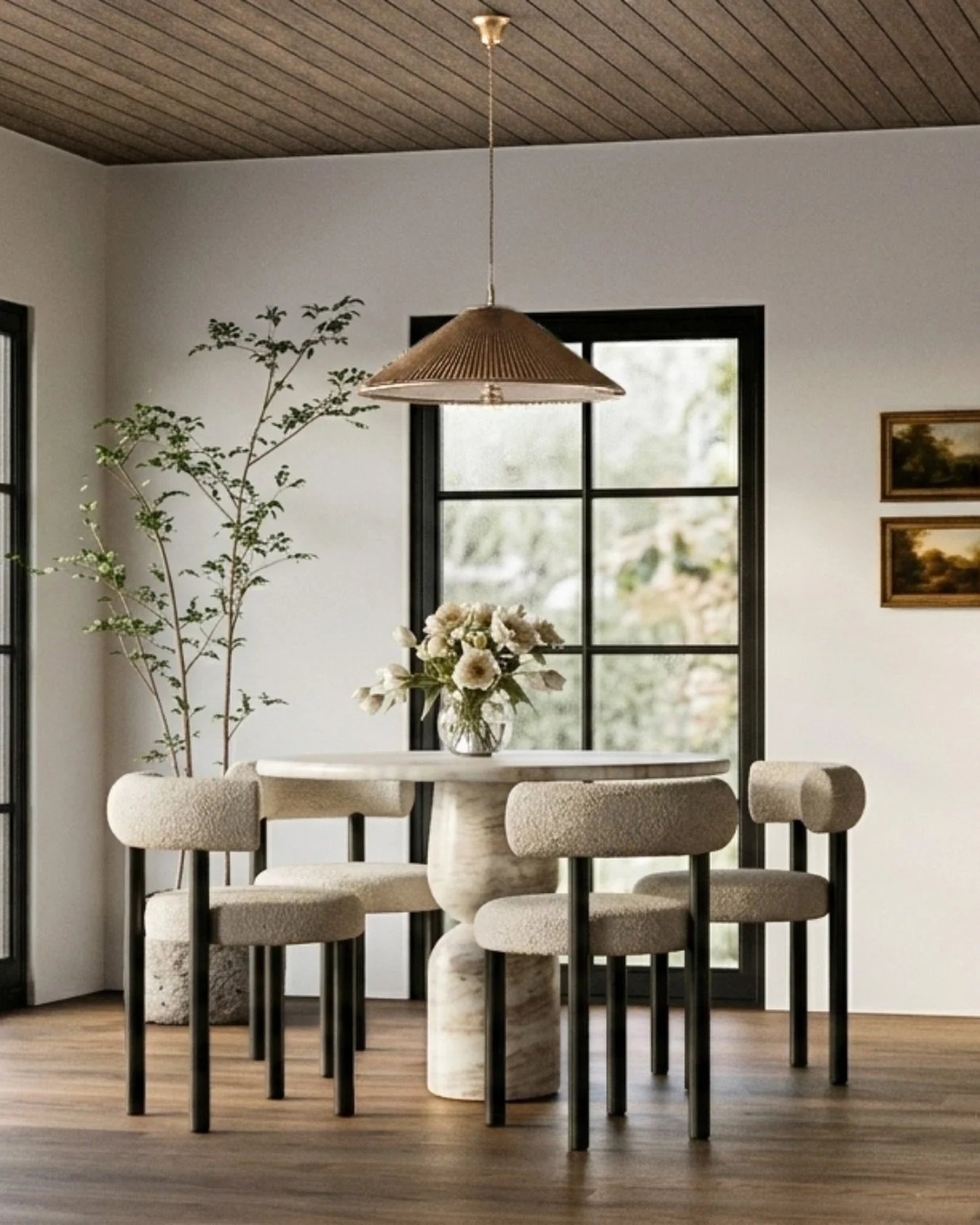 Cozy dining area designed for effortless gatherings and casual meals 🤎🌿