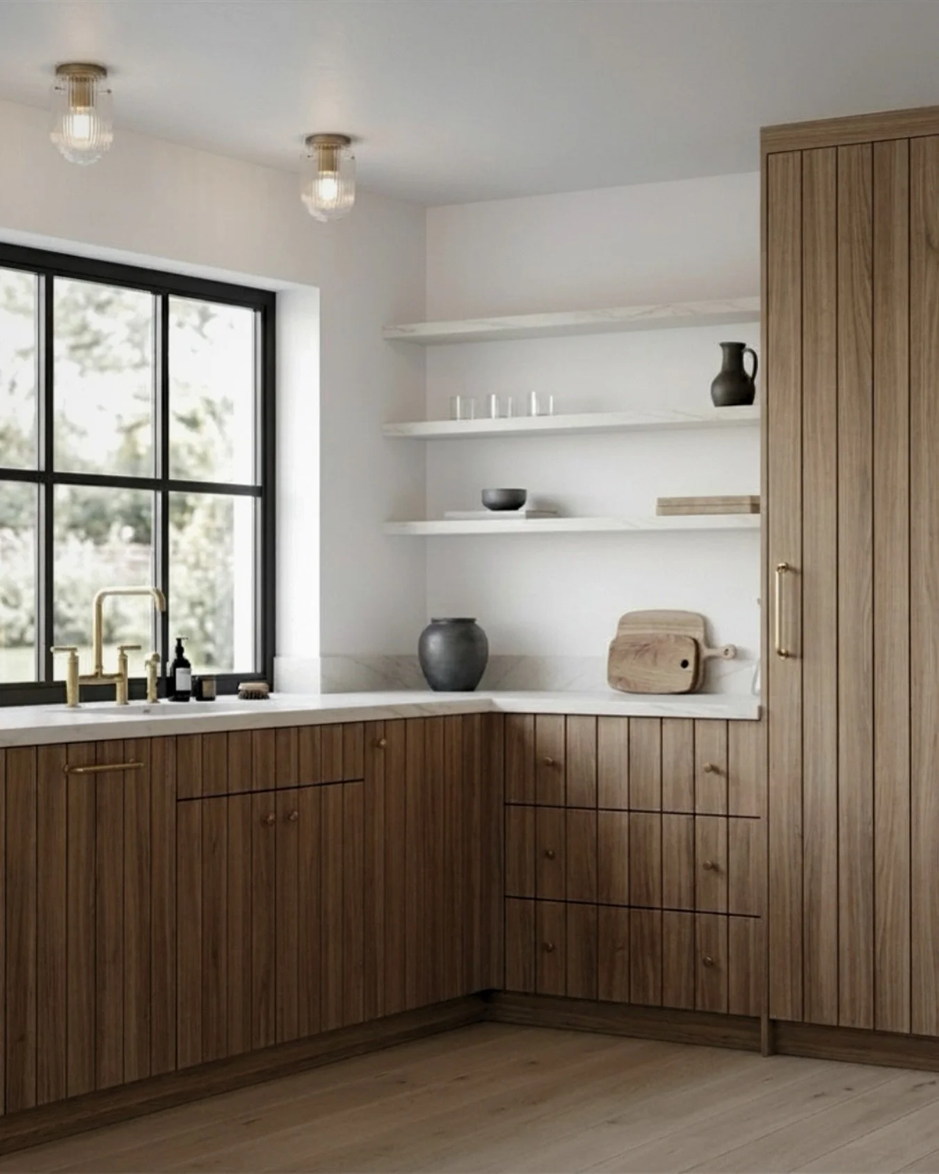 I&rsquo;ll always advocate for the fact that a big part of good design is being mindful about the smaller details. And when working with a modern, minimal kitchen design like this one, each detail naturally carries even more weight ✨

Just love how t