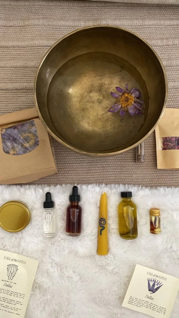 Dallas sharing her Lotus Medicine Kit 