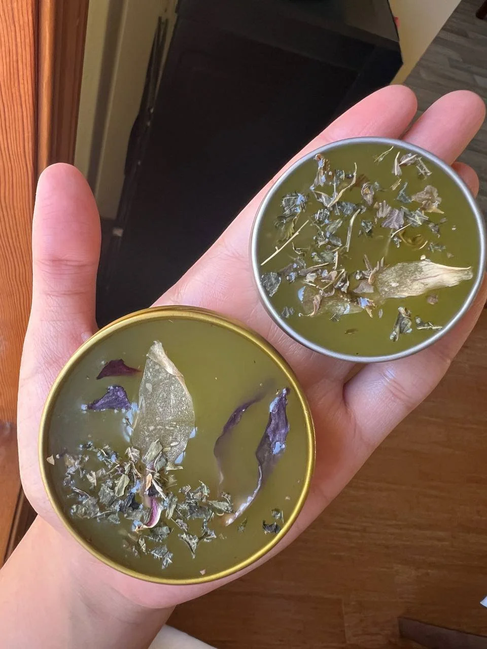 Ara's balm making in Month 7. 