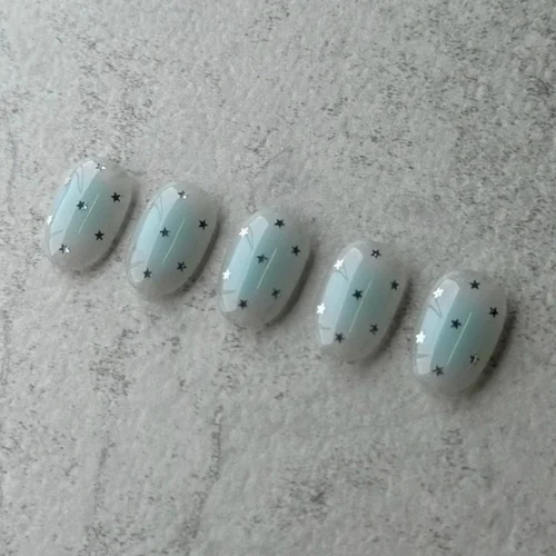 September Korean gel nail art design 05, Urban Beauty Auckland CBD