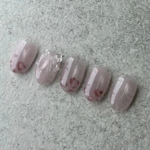 September Korean gel nail art design 02, Urban Beauty Auckland CBD