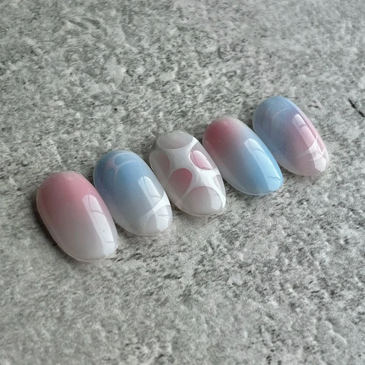 October Korean gel nail art design 01, Urban Beauty Auckland CBD