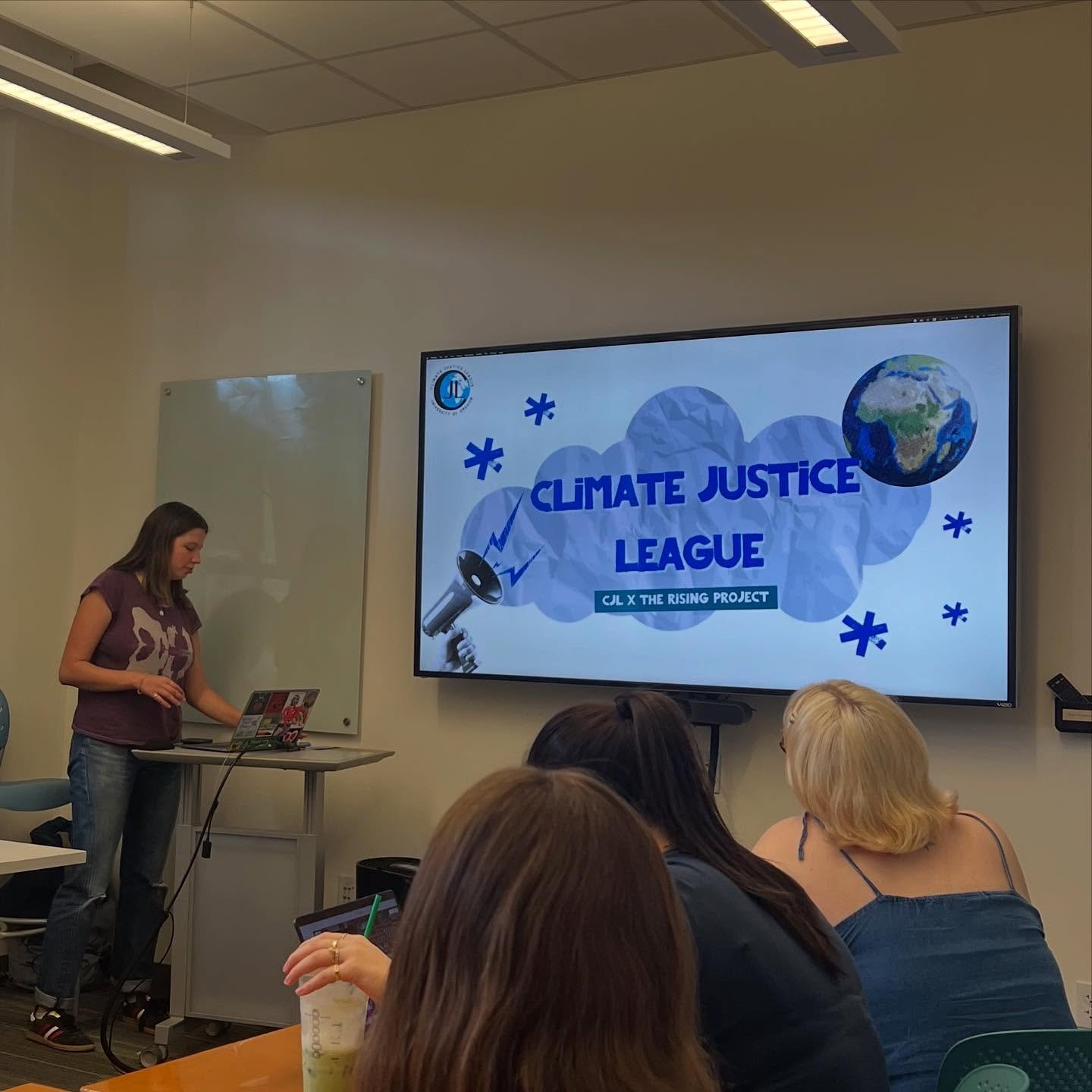 Thank you @climatejusticeleague for visiting us! Check out their page for some cool resources &amp; information on how to be an activist for our climate!