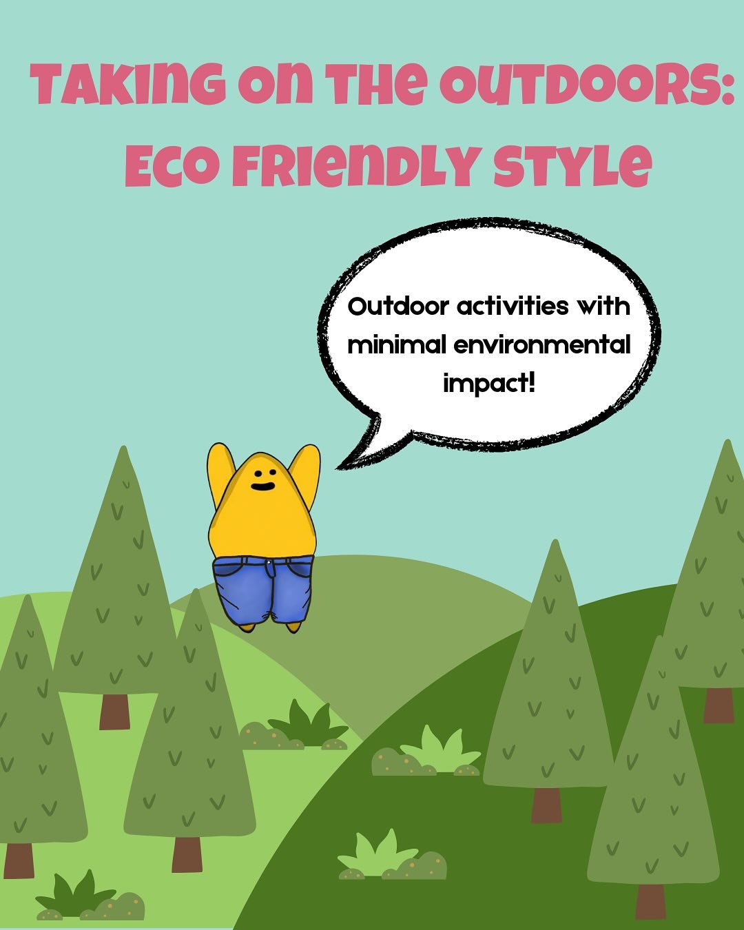As the weather starts to get warmer we&rsquo;re starting to spend more time outside, but we need to make sure to be environmentally friendly in our outdoor activities! Remember to follow practices such as leave no trace and stick to the trail