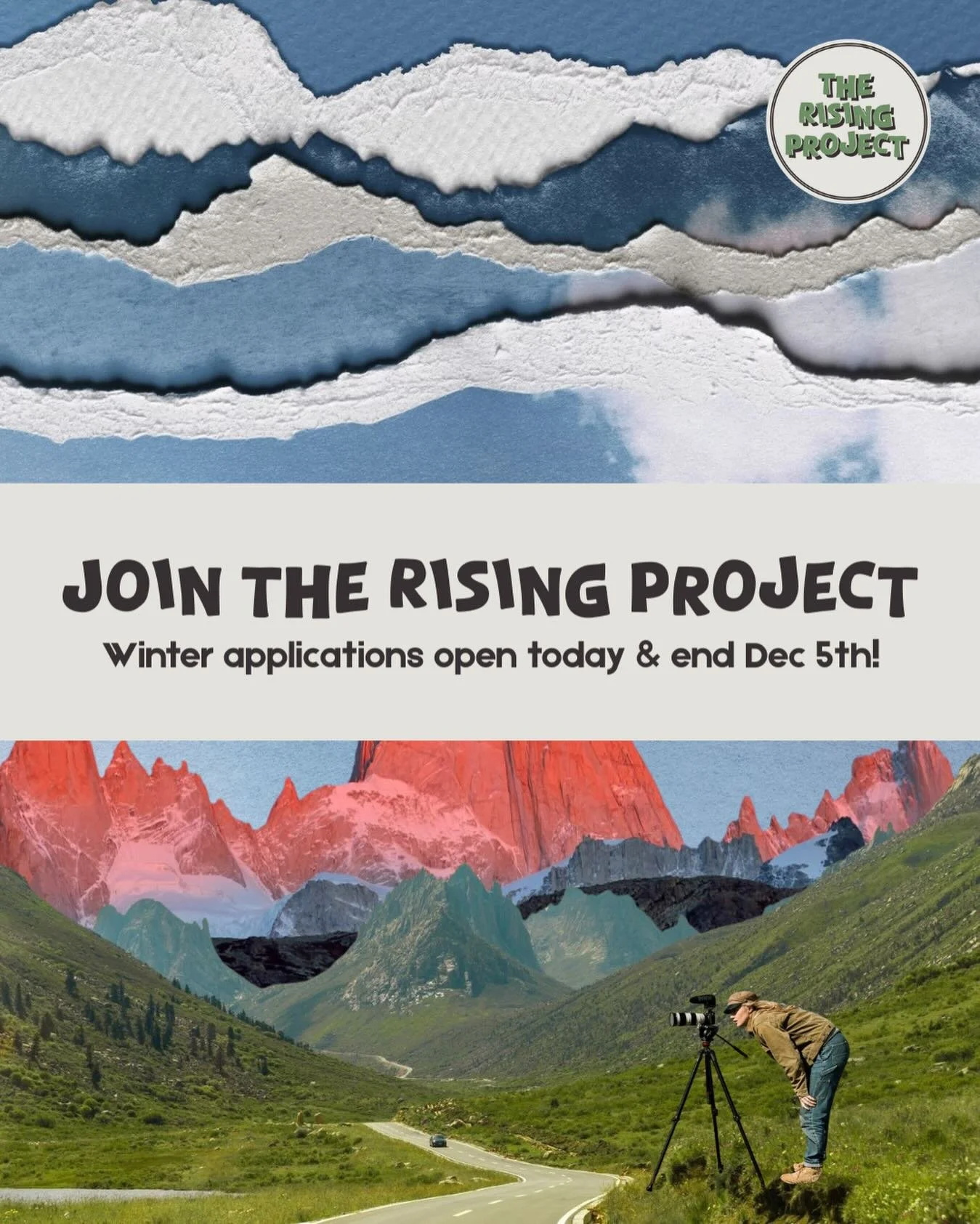 HELLOOO rising followers! Winter applications are open today until December 5th. Click the link in our bio to apply!