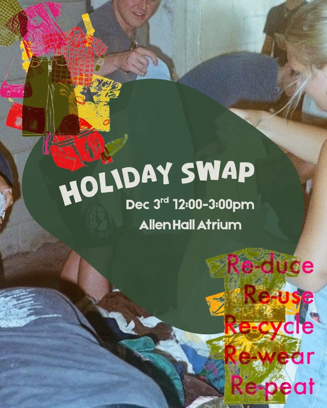 Stop by Allen on Dec 3 for an everything holiday swap!! We hope to see you there!