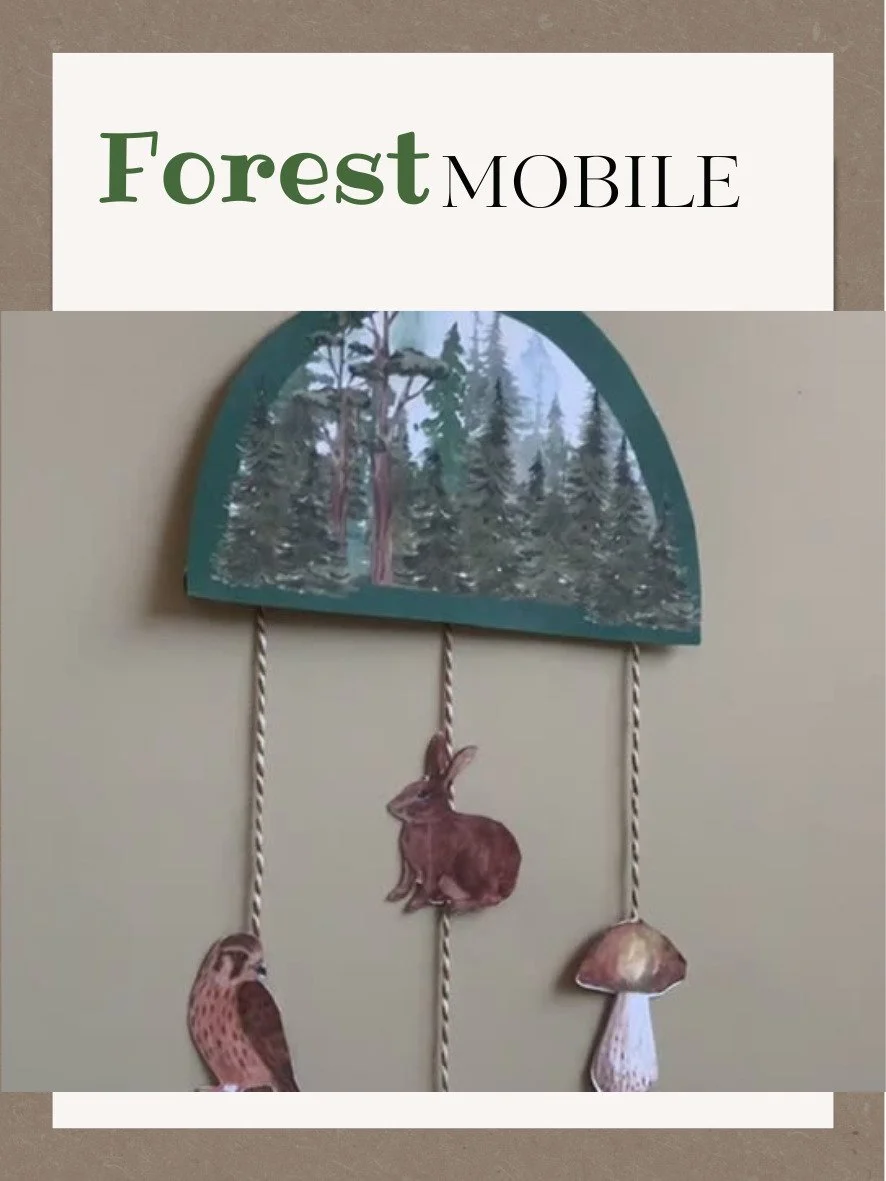 Forest Animals Paper Mobile for Kids