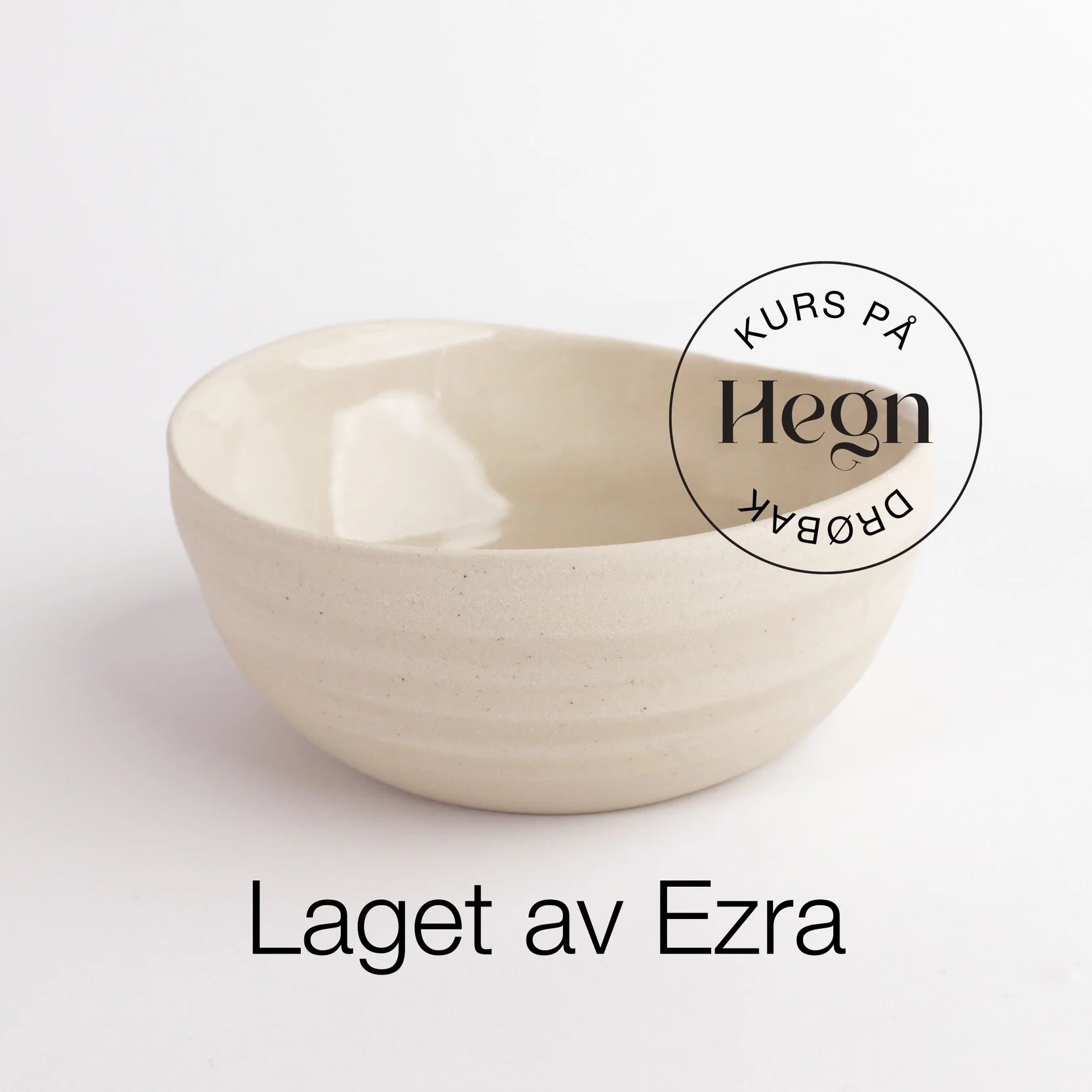 Keramikk laget på keramikkurs på Hegn Keramikkstudio og verksted i Drøbak sentrum, nær Oslo