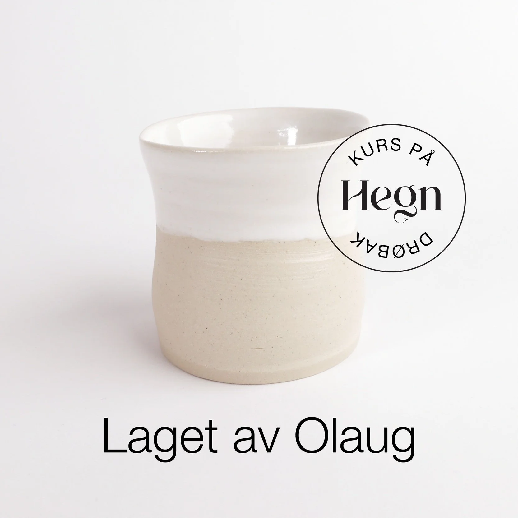 Keramikk laget på keramikkurs på Hegn Keramikkstudio og verksted i Drøbak sentrum, nær Oslo