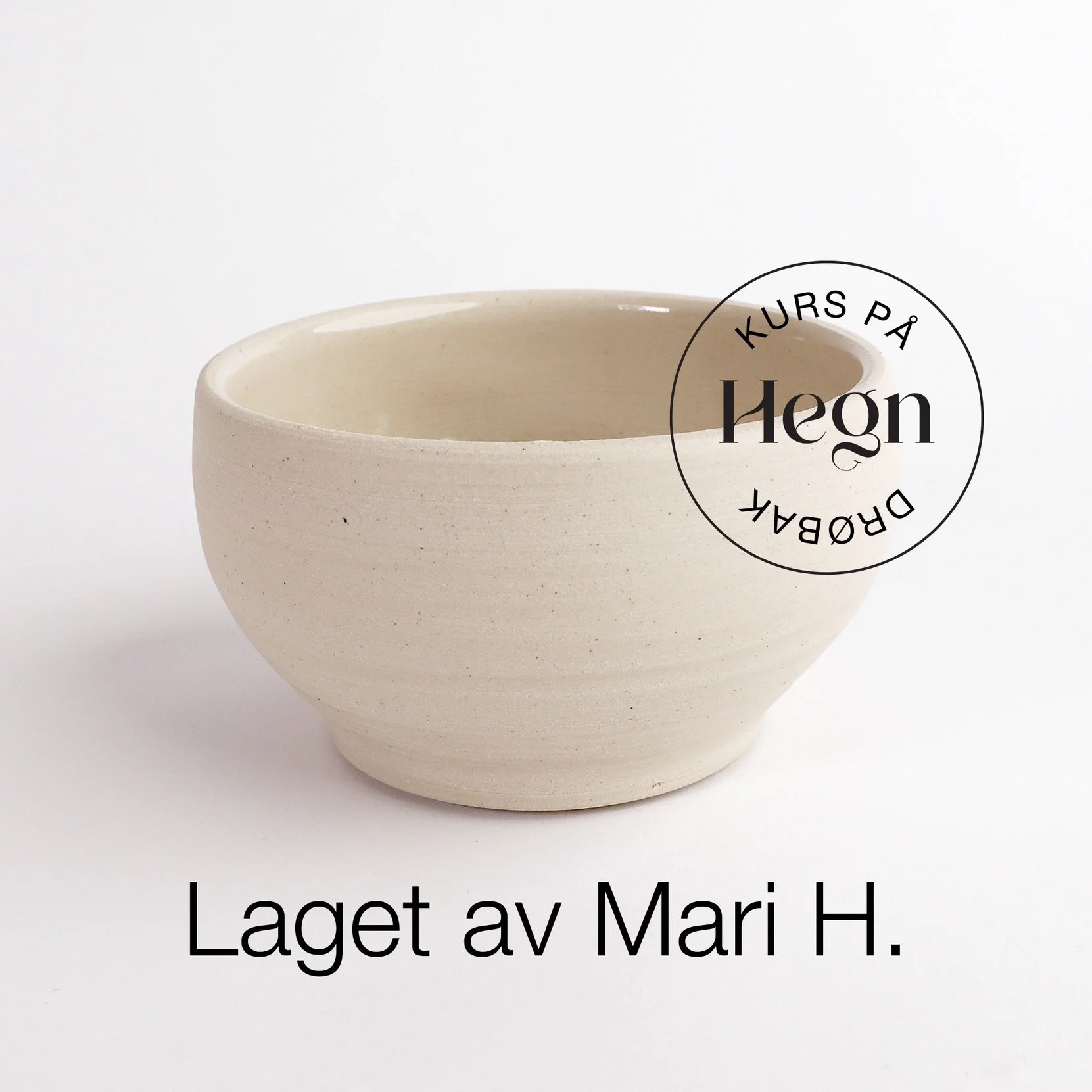 Keramikk laget på keramikkurs på Hegn Keramikkstudio og verksted i Drøbak sentrum, nær Oslo