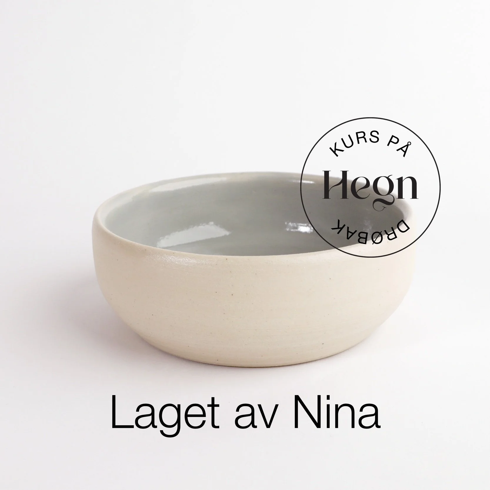 Keramikk laget på keramikkurs på Hegn Keramikkstudio og verksted i Drøbak sentrum, nær Oslo