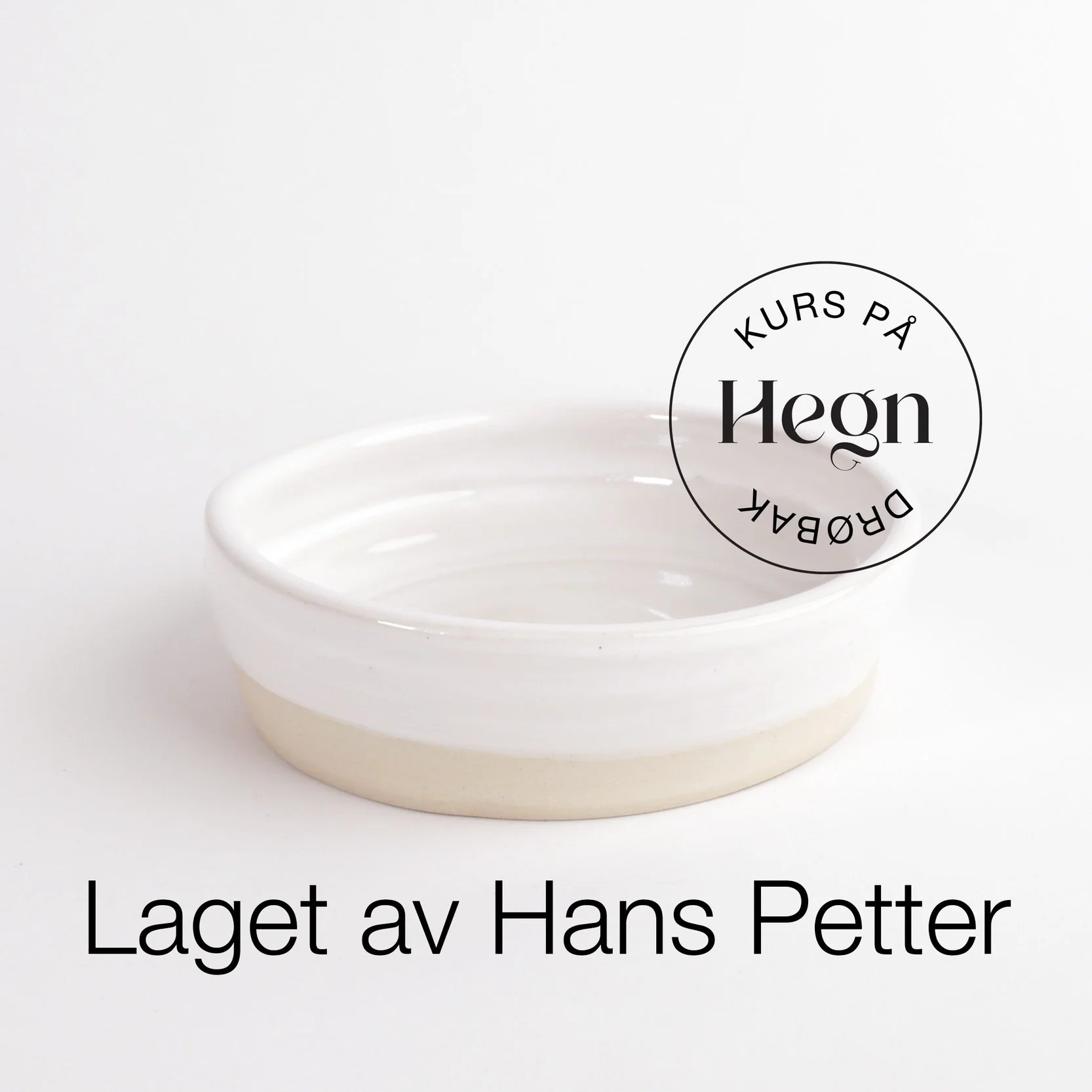 Keramikk laget på keramikkurs på Hegn Keramikkstudio og verksted i Drøbak sentrum, nær Oslo